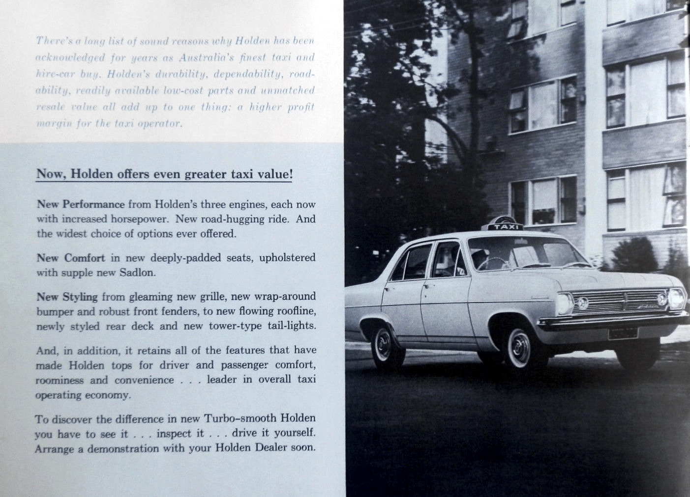 1966 Holden HR Taxi Brochure Page 5